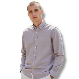 AG Adriano Goldschmied Mens Standard Fit Long Sleeve Button Down Shirt‎ Size M